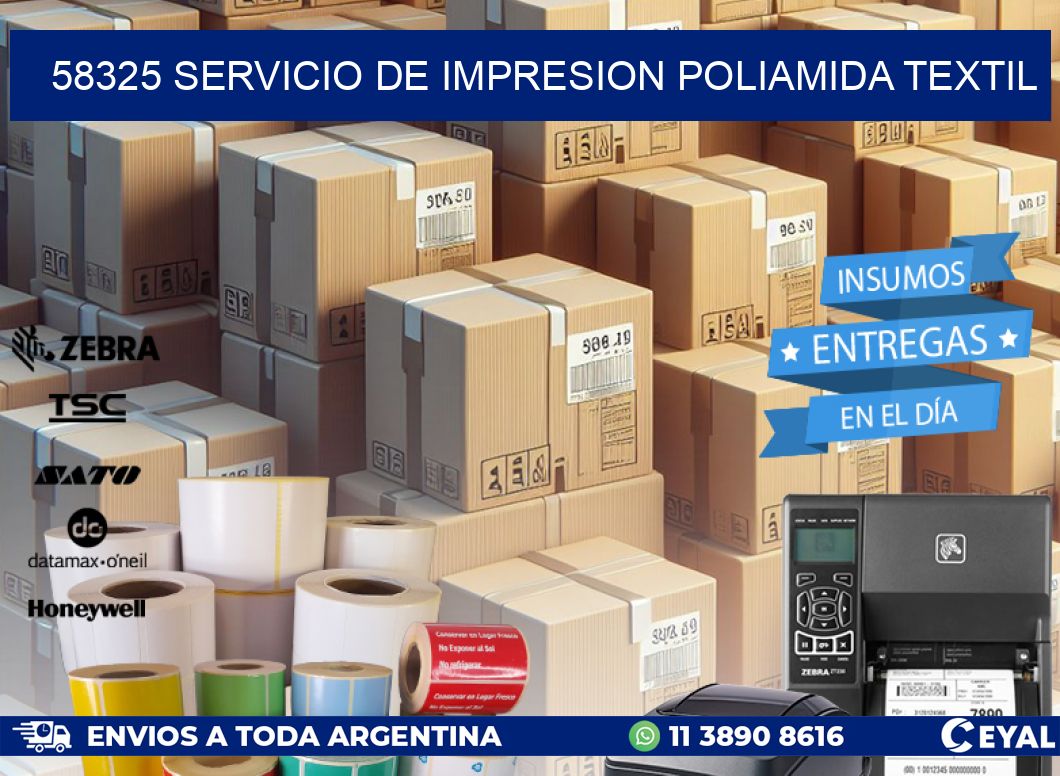 58325 SERVICIO DE IMPRESION POLIAMIDA TEXTIL