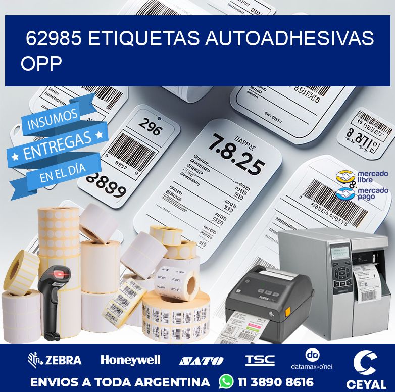 62985 ETIQUETAS AUTOADHESIVAS OPP