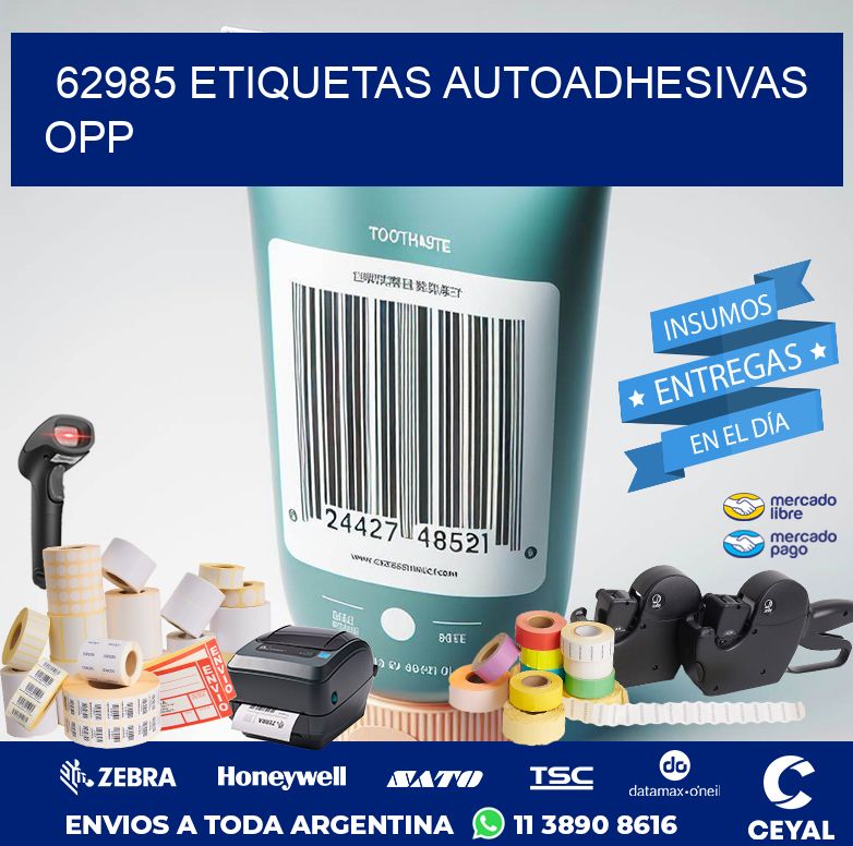 62985 ETIQUETAS AUTOADHESIVAS OPP