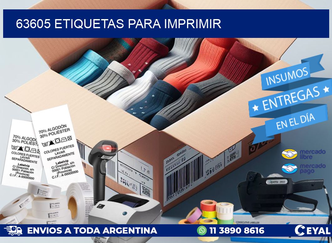 63605 ETIQUETAS PARA IMPRIMIR