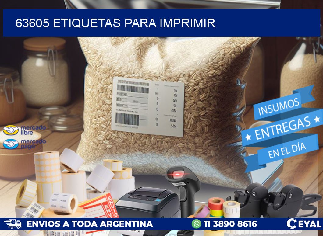 63605 ETIQUETAS PARA IMPRIMIR