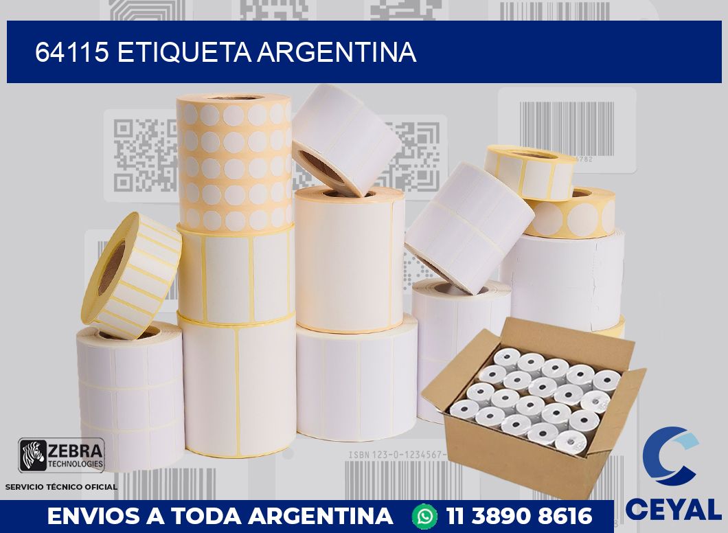 64115 ETIQUETA ARGENTINA