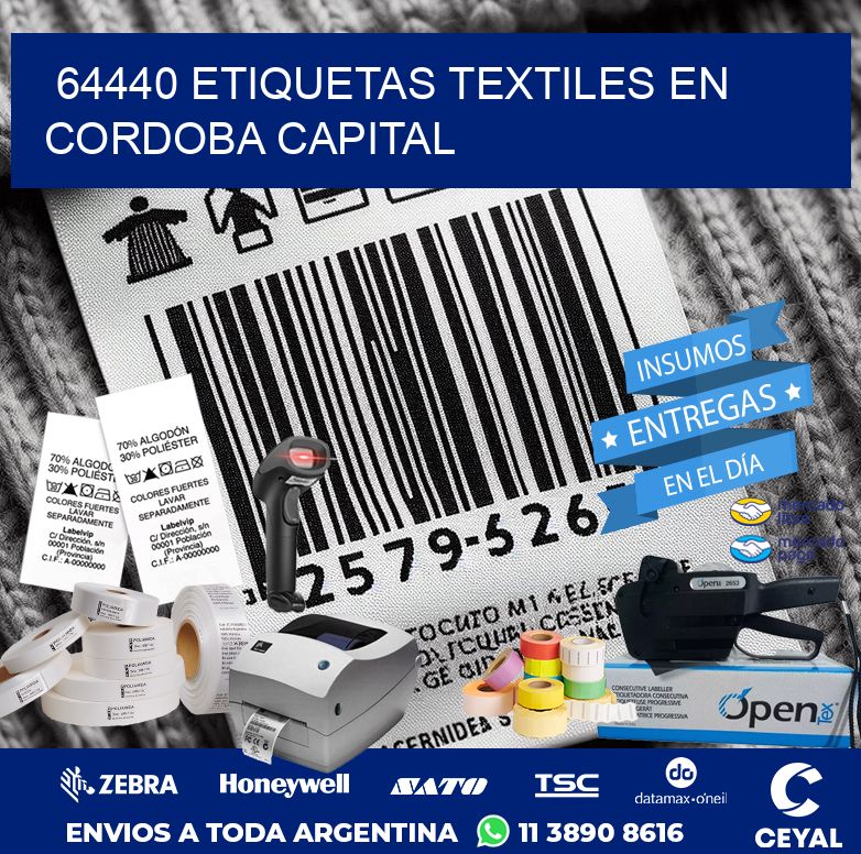 64440 ETIQUETAS TEXTILES EN CORDOBA CAPITAL