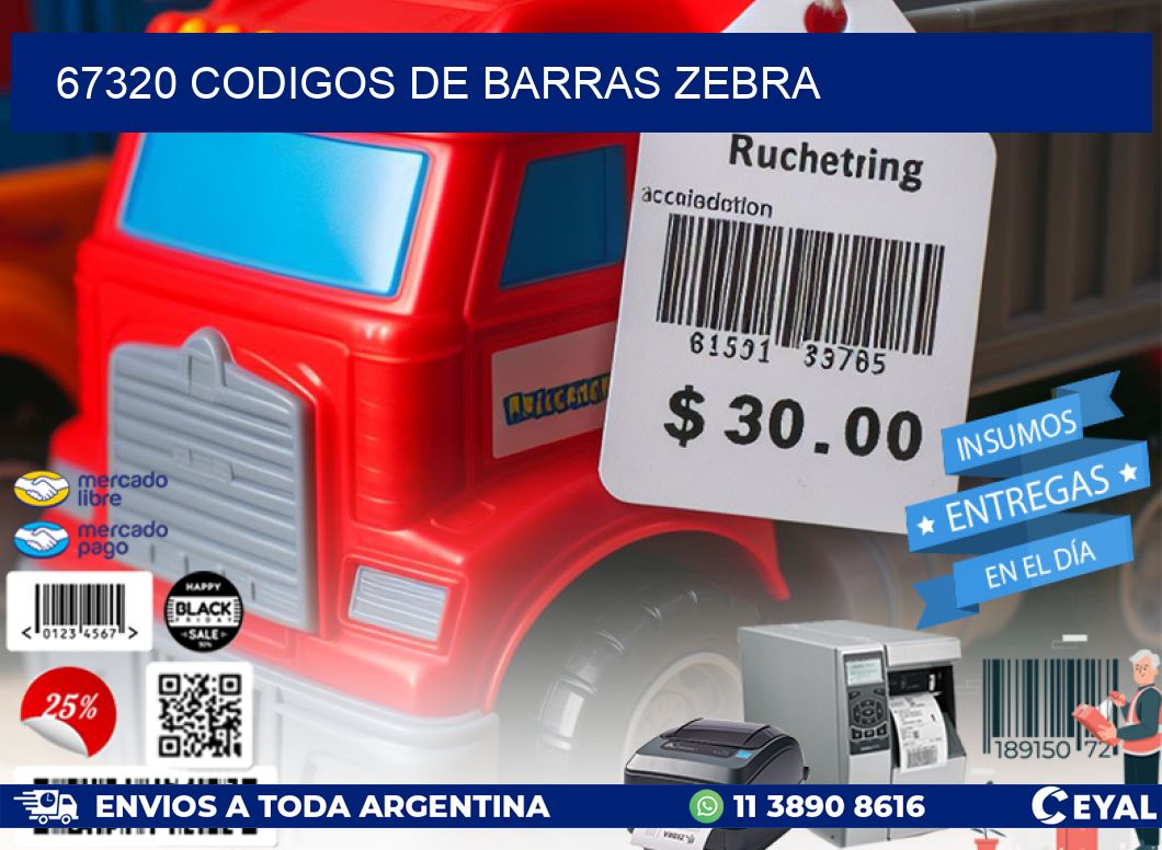 67320 codigos de barras zebra