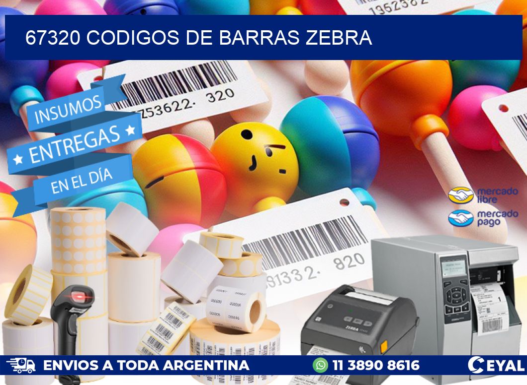 67320 codigos de barras zebra