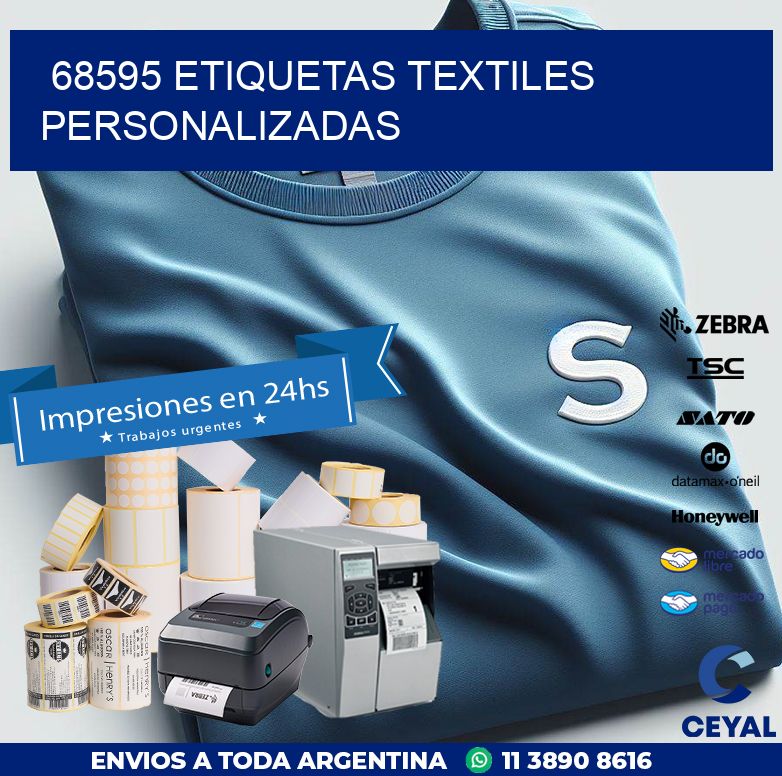 68595 ETIQUETAS TEXTILES PERSONALIZADAS