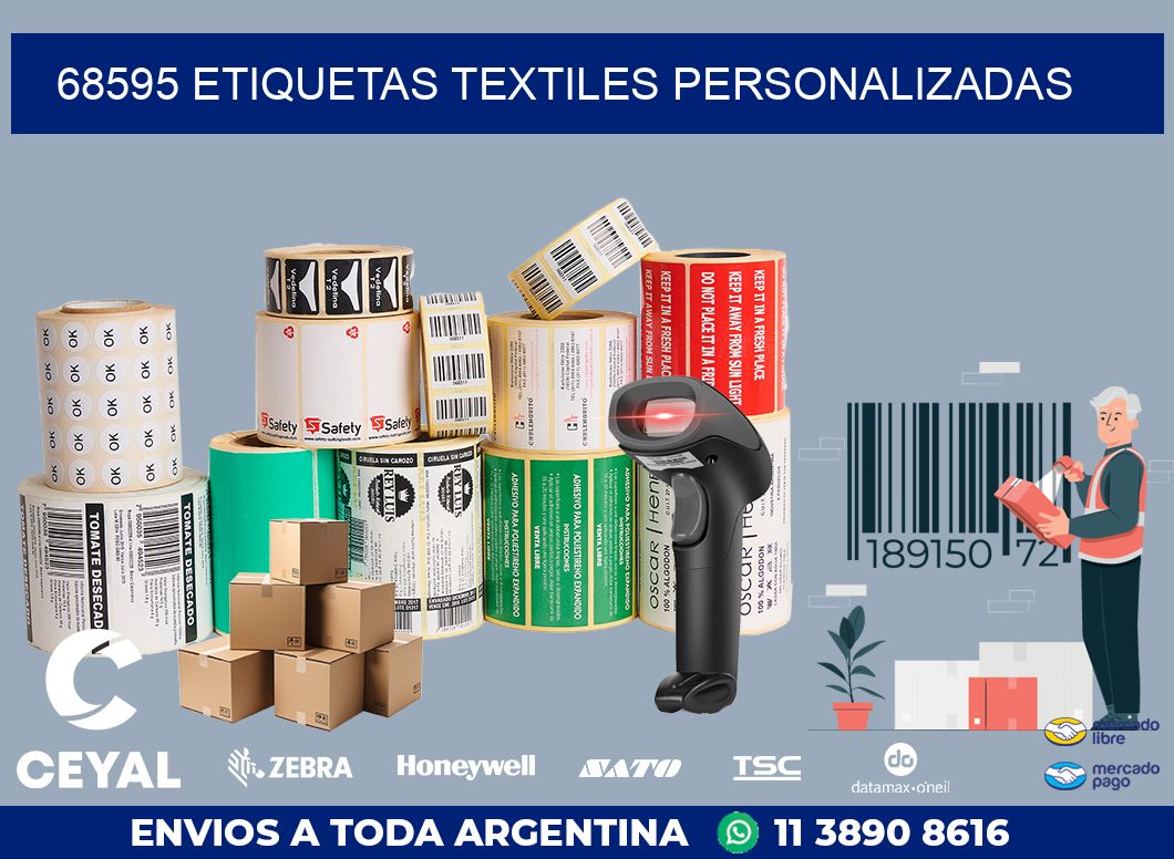 68595 ETIQUETAS TEXTILES PERSONALIZADAS