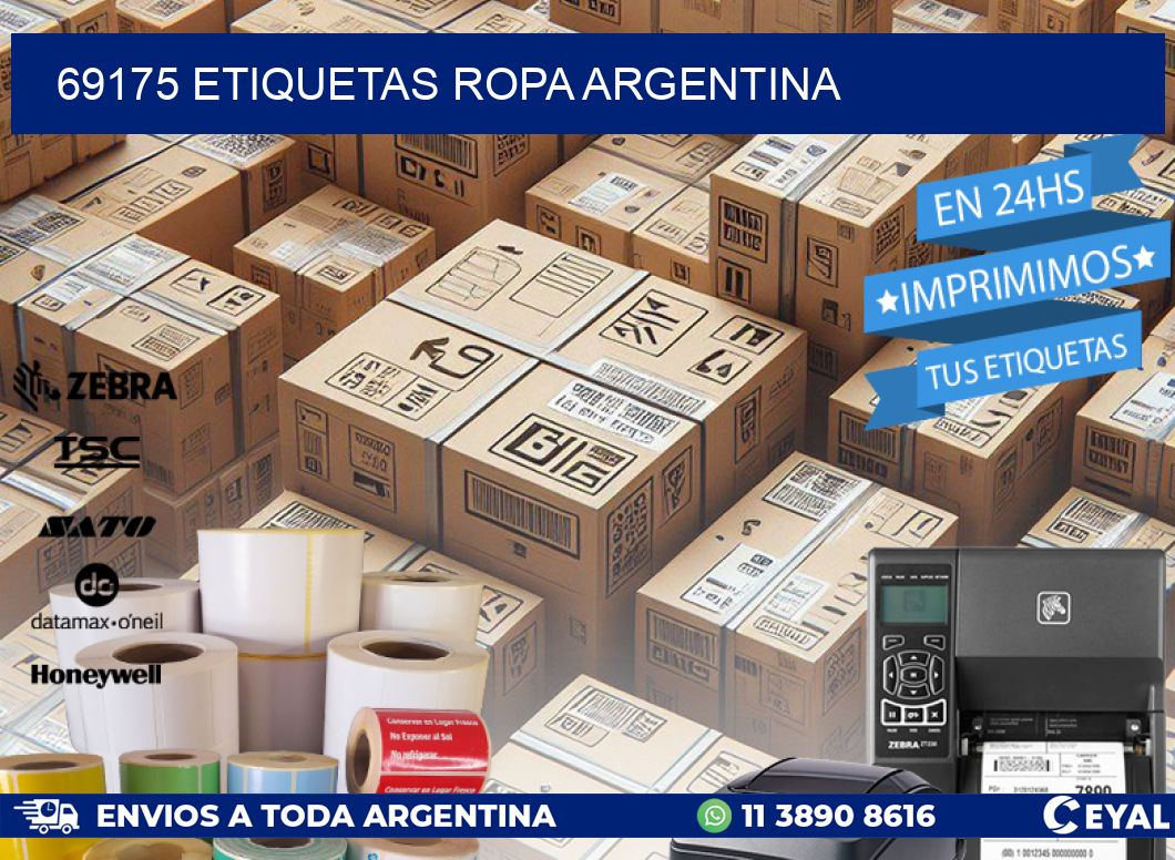 69175 ETIQUETAS ROPA ARGENTINA