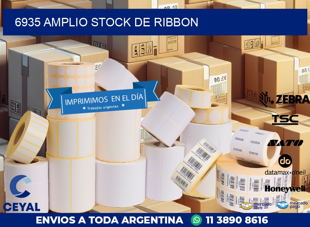6935 AMPLIO STOCK DE RIBBON