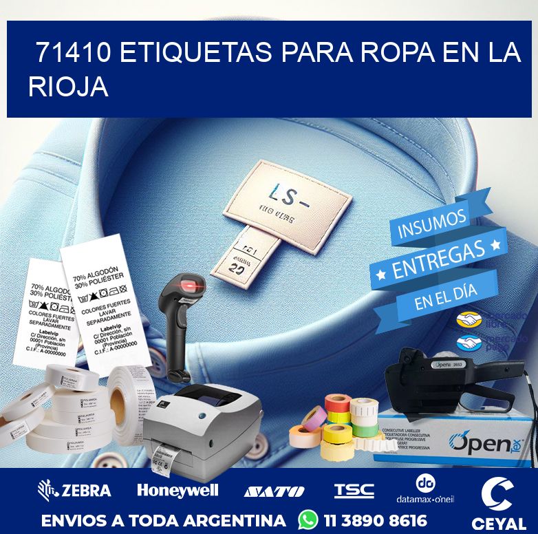 71410 ETIQUETAS PARA ROPA EN LA RIOJA