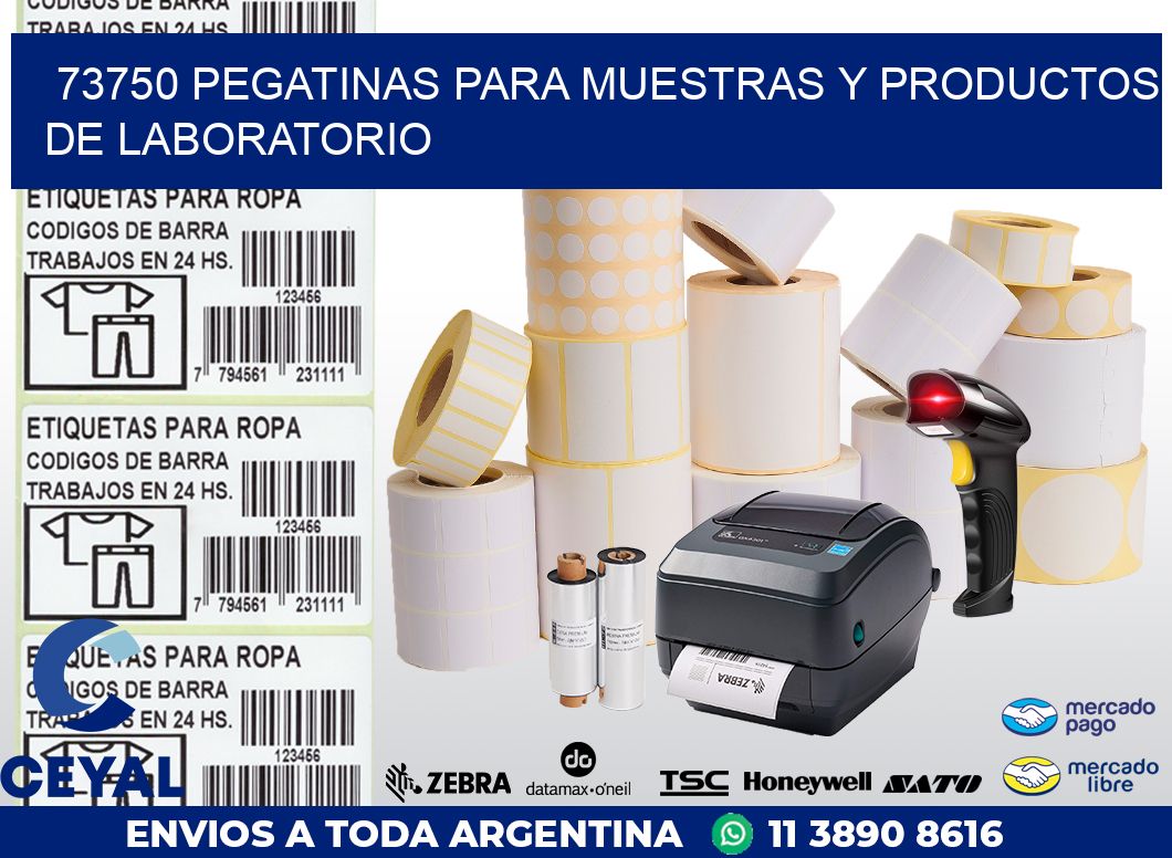 73750 PEGATINAS PARA MUESTRAS Y PRODUCTOS DE LABORATORIO