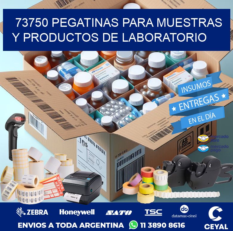 73750 PEGATINAS PARA MUESTRAS Y PRODUCTOS DE LABORATORIO