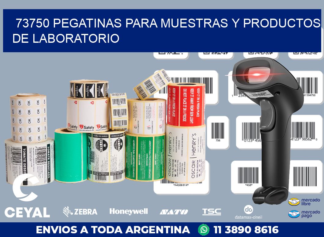 73750 PEGATINAS PARA MUESTRAS Y PRODUCTOS DE LABORATORIO