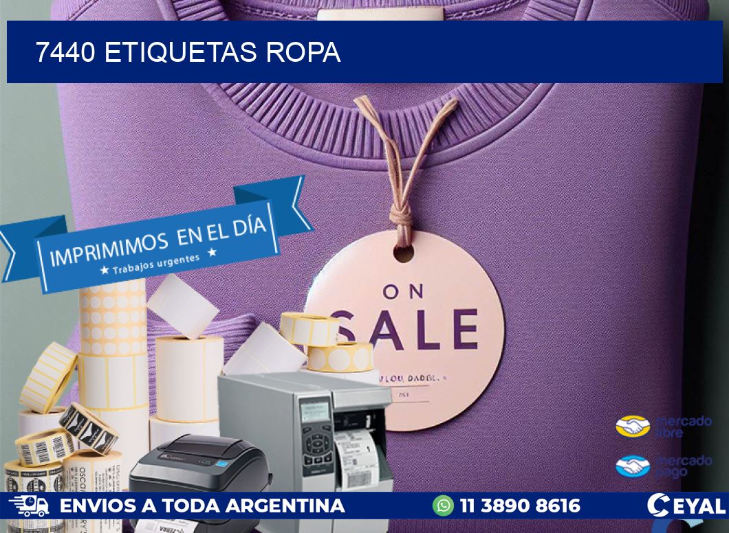 7440 ETIQUETAS ROPA