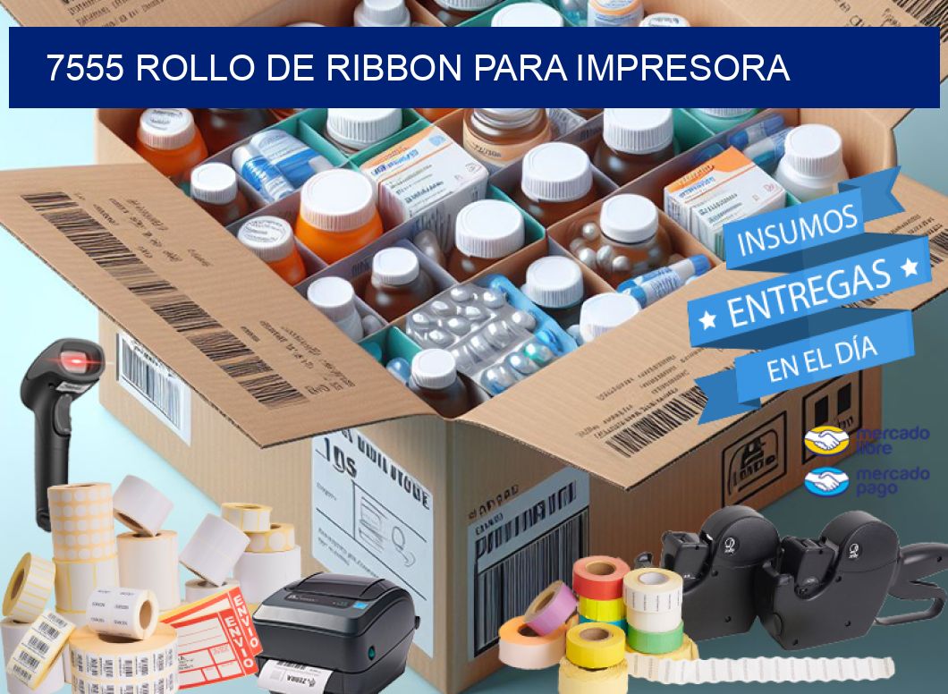 7555 ROLLO DE RIBBON PARA IMPRESORA