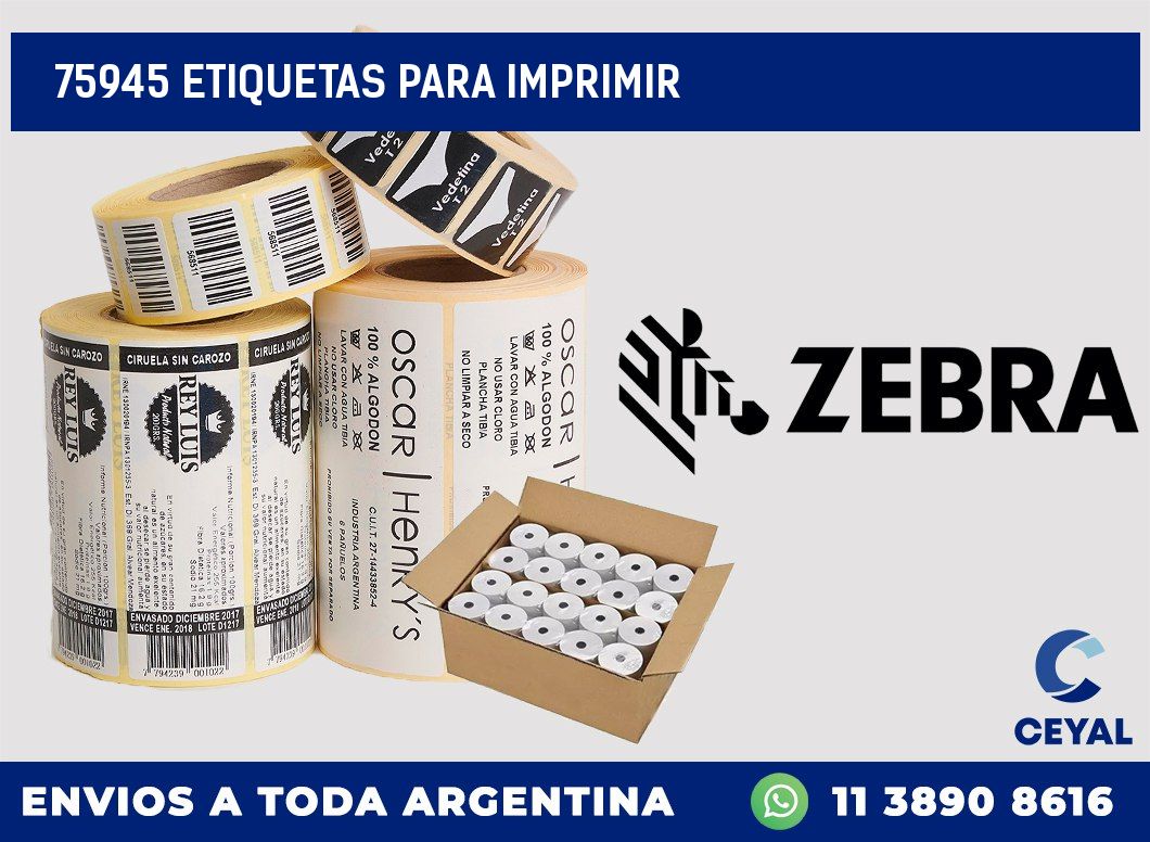 75945 ETIQUETAS PARA IMPRIMIR