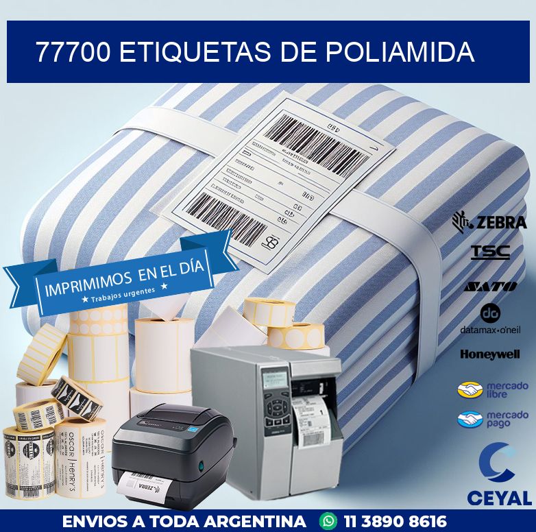 77700 ETIQUETAS DE POLIAMIDA