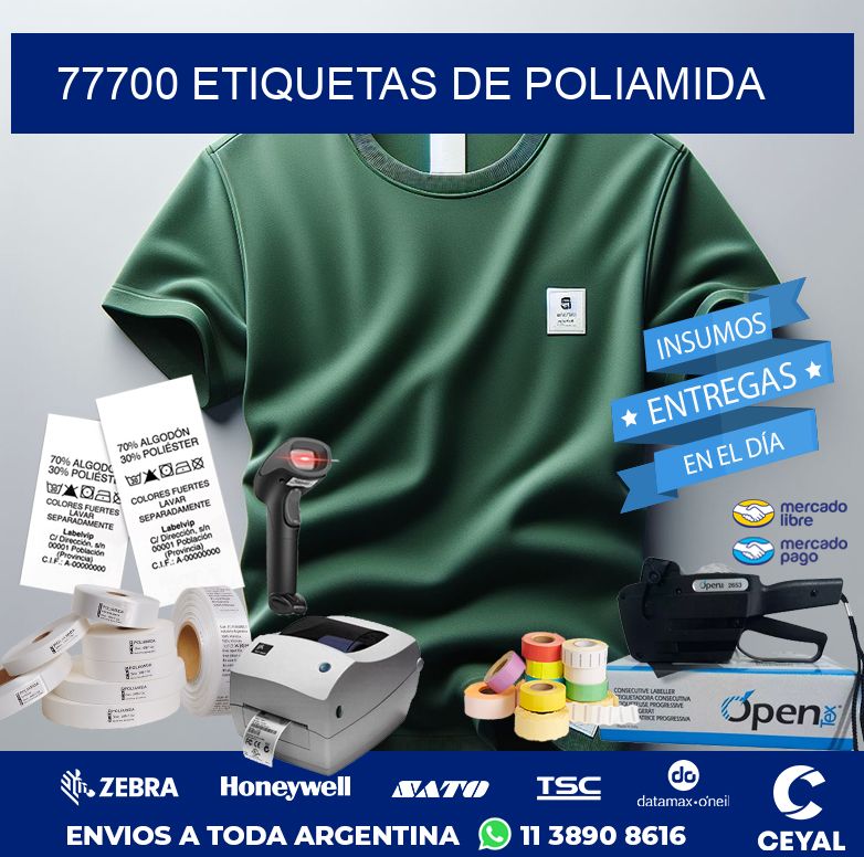 77700 ETIQUETAS DE POLIAMIDA