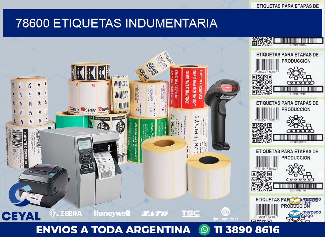 78600 ETIQUETAS INDUMENTARIA