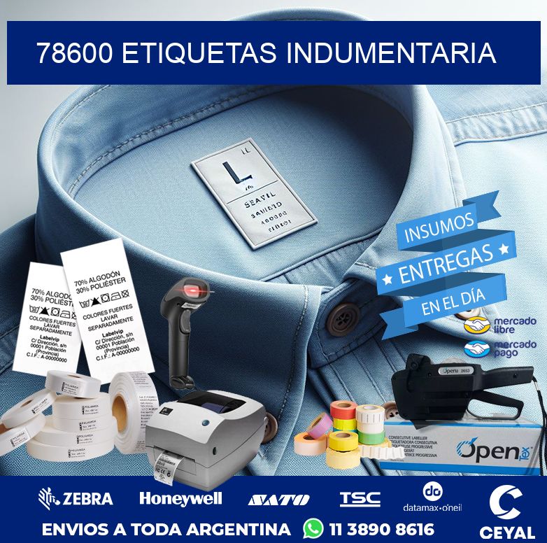 78600 ETIQUETAS INDUMENTARIA