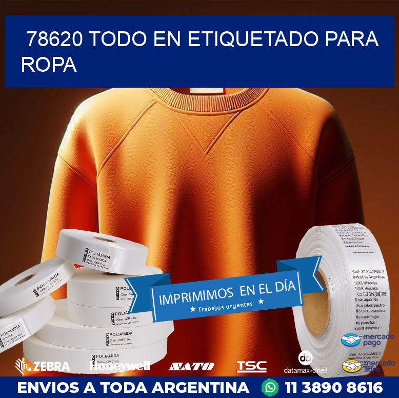 78620 TODO EN ETIQUETADO PARA ROPA