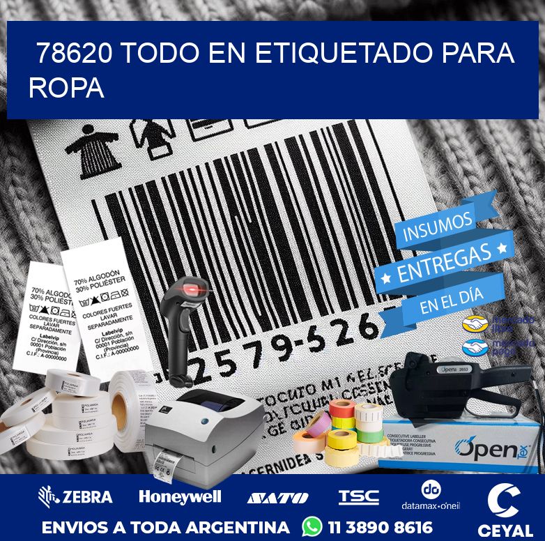 78620 TODO EN ETIQUETADO PARA ROPA