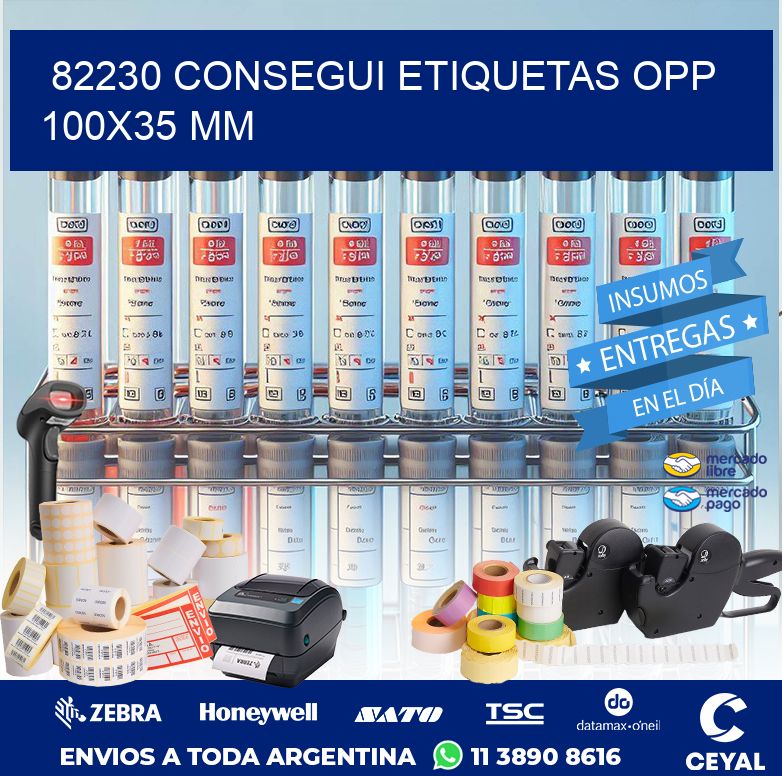 82230 CONSEGUI ETIQUETAS OPP 100X35 MM