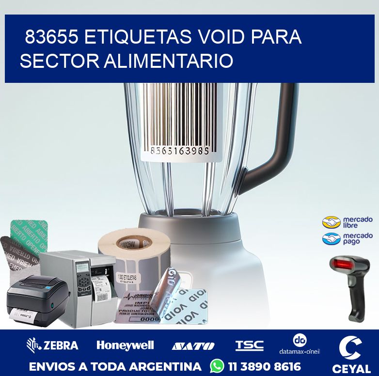 83655 ETIQUETAS VOID PARA SECTOR ALIMENTARIO