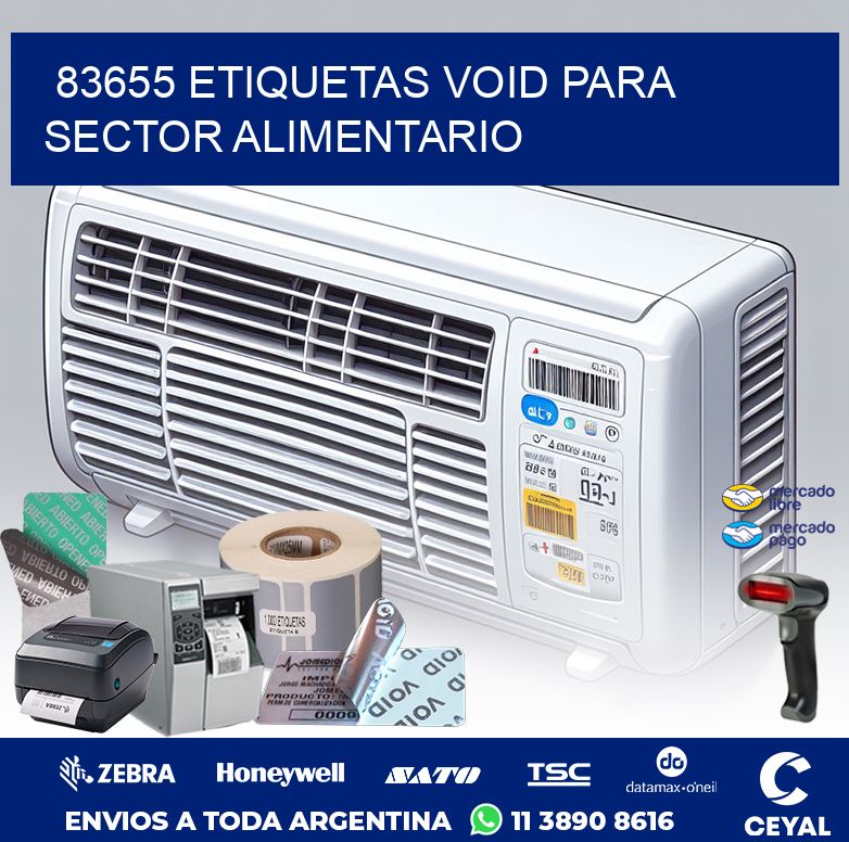 83655 ETIQUETAS VOID PARA SECTOR ALIMENTARIO