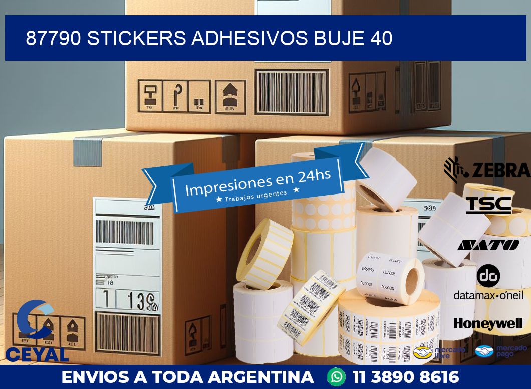 87790 STICKERS ADHESIVOS BUJE 40