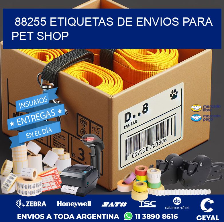 88255 ETIQUETAS DE ENVIOS PARA PET SHOP