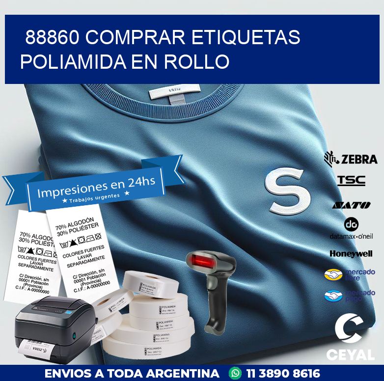 88860 COMPRAR ETIQUETAS POLIAMIDA EN ROLLO