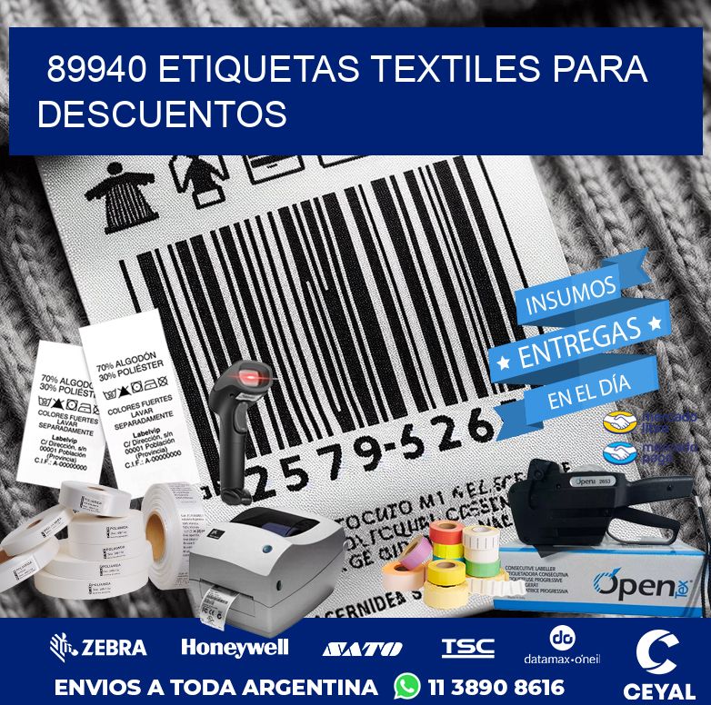 89940 ETIQUETAS TEXTILES PARA DESCUENTOS