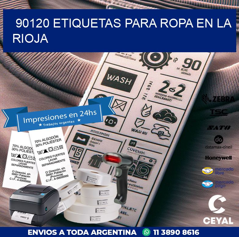90120 ETIQUETAS PARA ROPA EN LA RIOJA