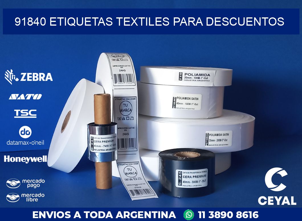 91840 ETIQUETAS TEXTILES PARA DESCUENTOS