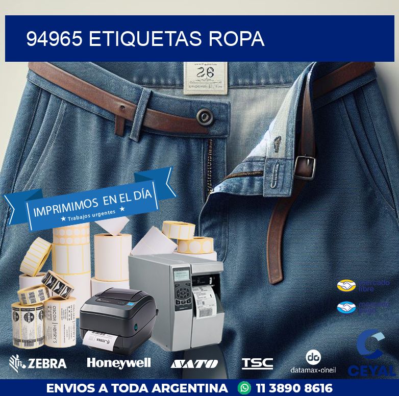 94965 ETIQUETAS ROPA