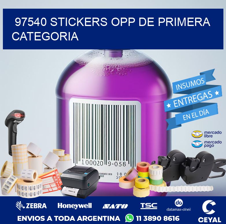 97540 STICKERS OPP DE PRIMERA CATEGORIA