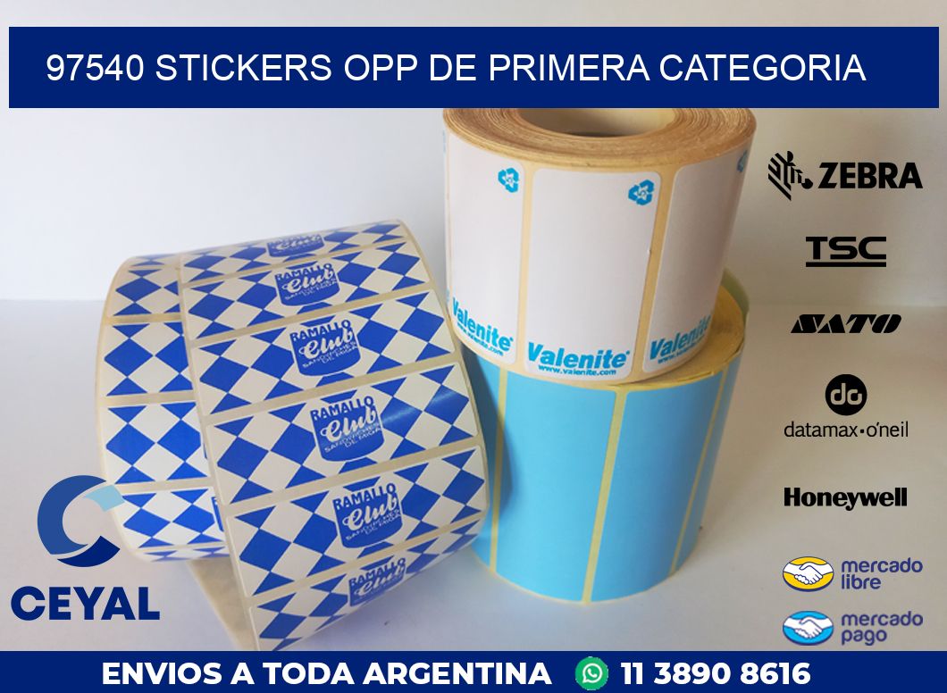 97540 STICKERS OPP DE PRIMERA CATEGORIA