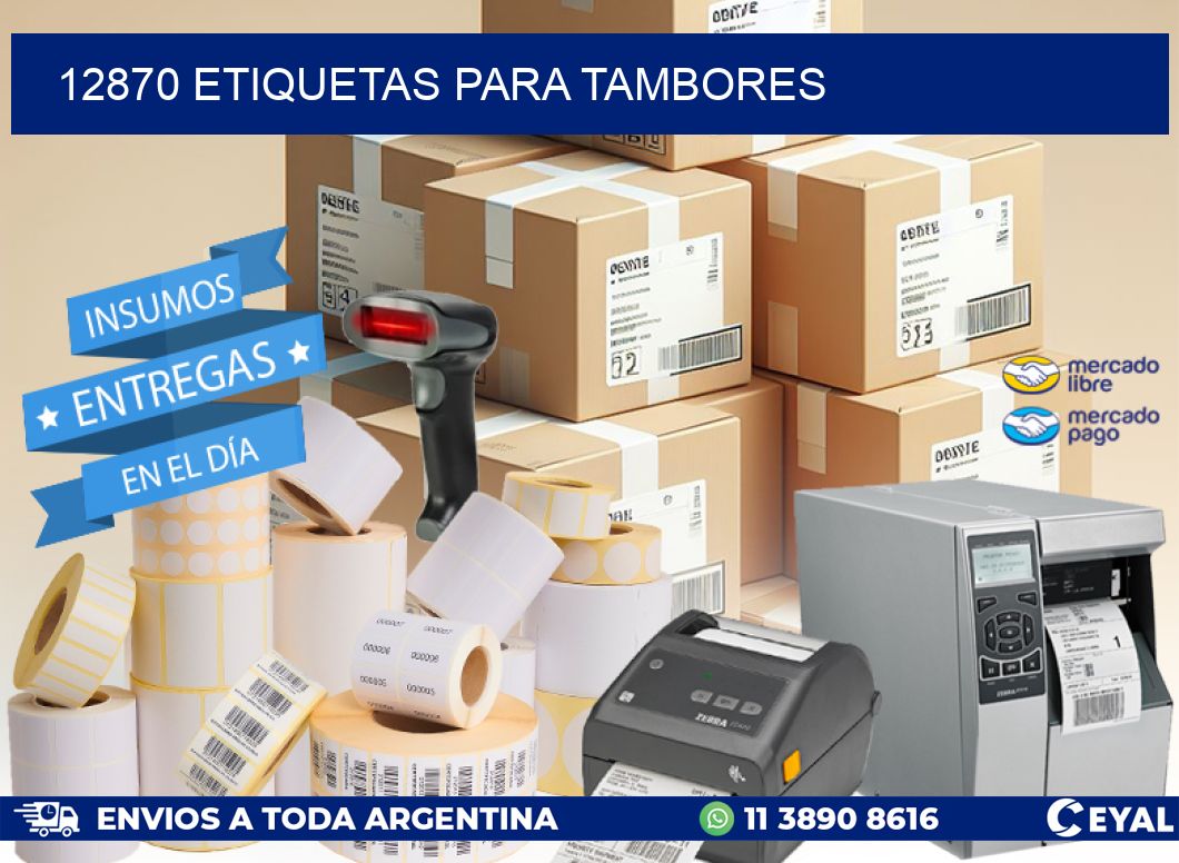 12870 ETIQUETAS PARA TAMBORES