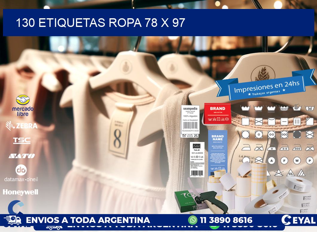 130 ETIQUETAS ROPA 78 x 97