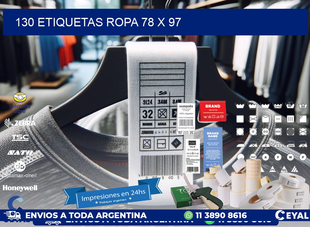 130 ETIQUETAS ROPA 78 x 97