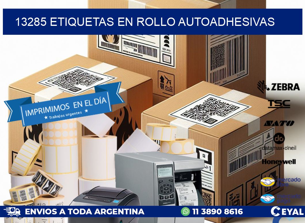 13285 ETIQUETAS EN ROLLO AUTOADHESIVAS