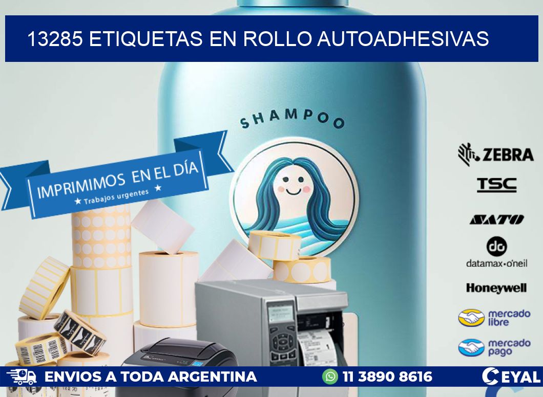 13285 ETIQUETAS EN ROLLO AUTOADHESIVAS