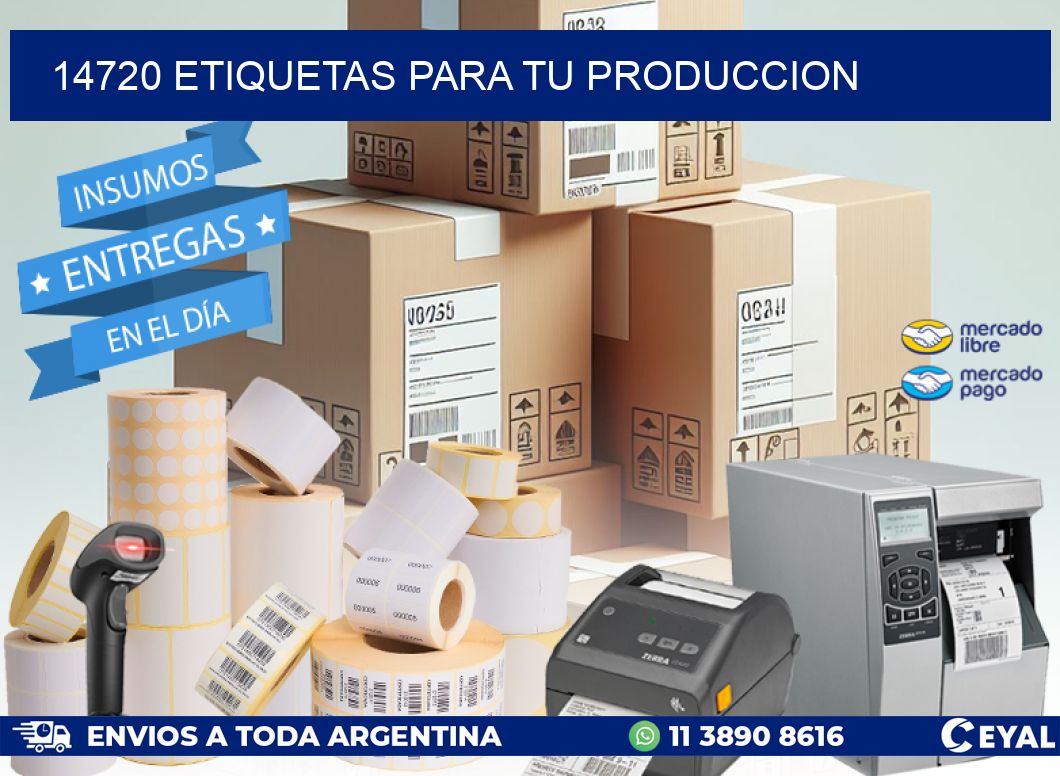 14720 ETIQUETAS PARA TU PRODUCCION