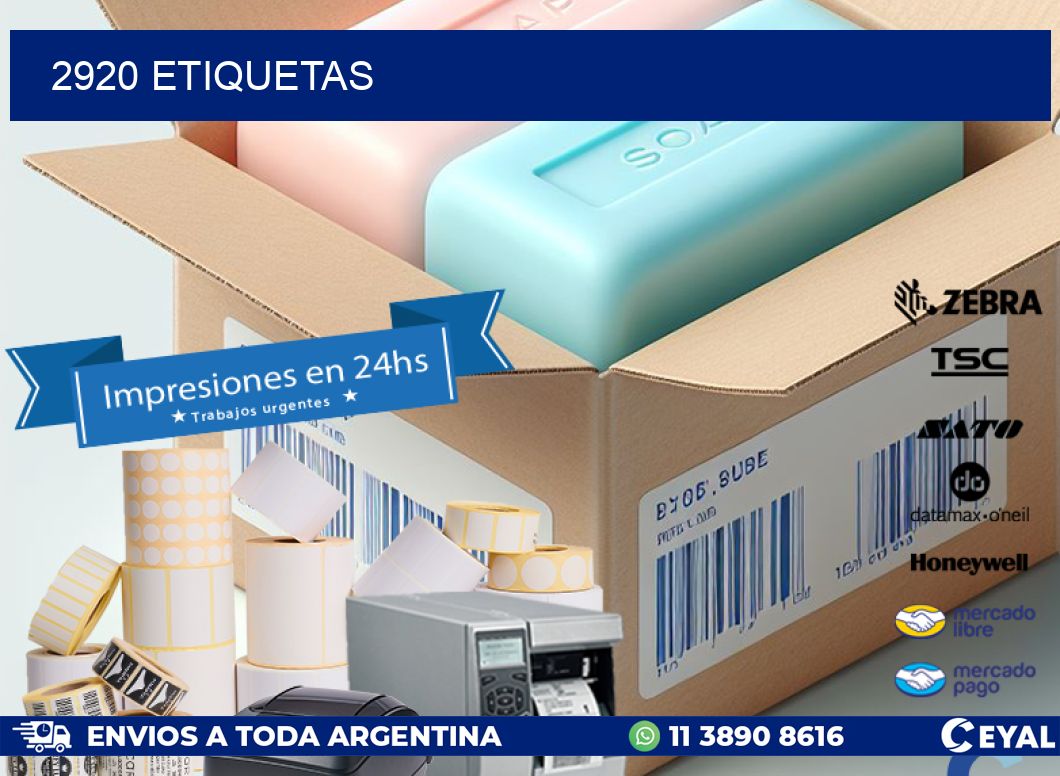 2920 ETIQUETAS