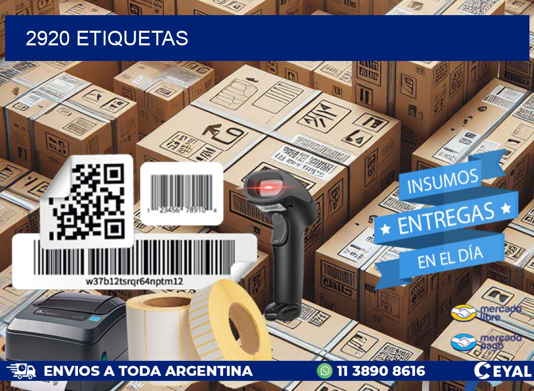 2920 ETIQUETAS