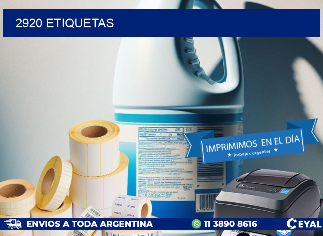 2920 ETIQUETAS