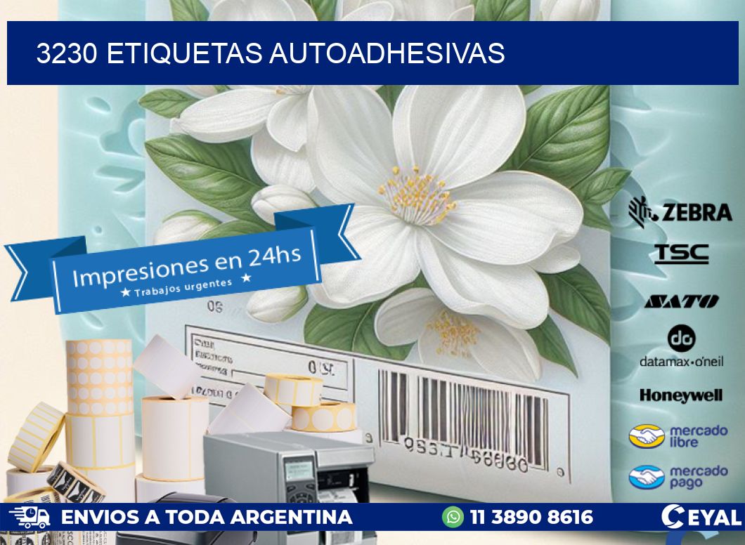 3230 ETIQUETAS AUTOADHESIVAS