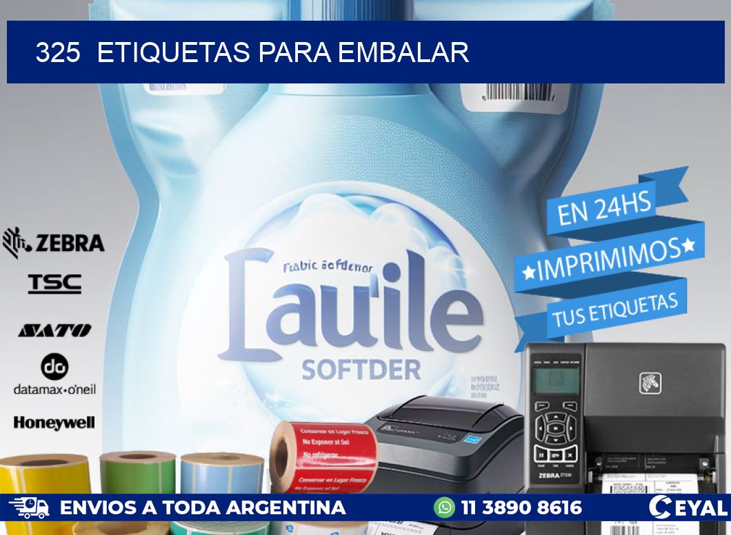 325 ETIQUETAS PARA EMBALAR
