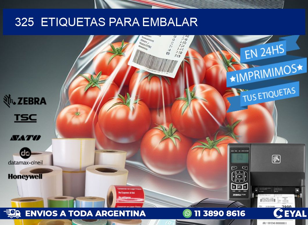325 ETIQUETAS PARA EMBALAR